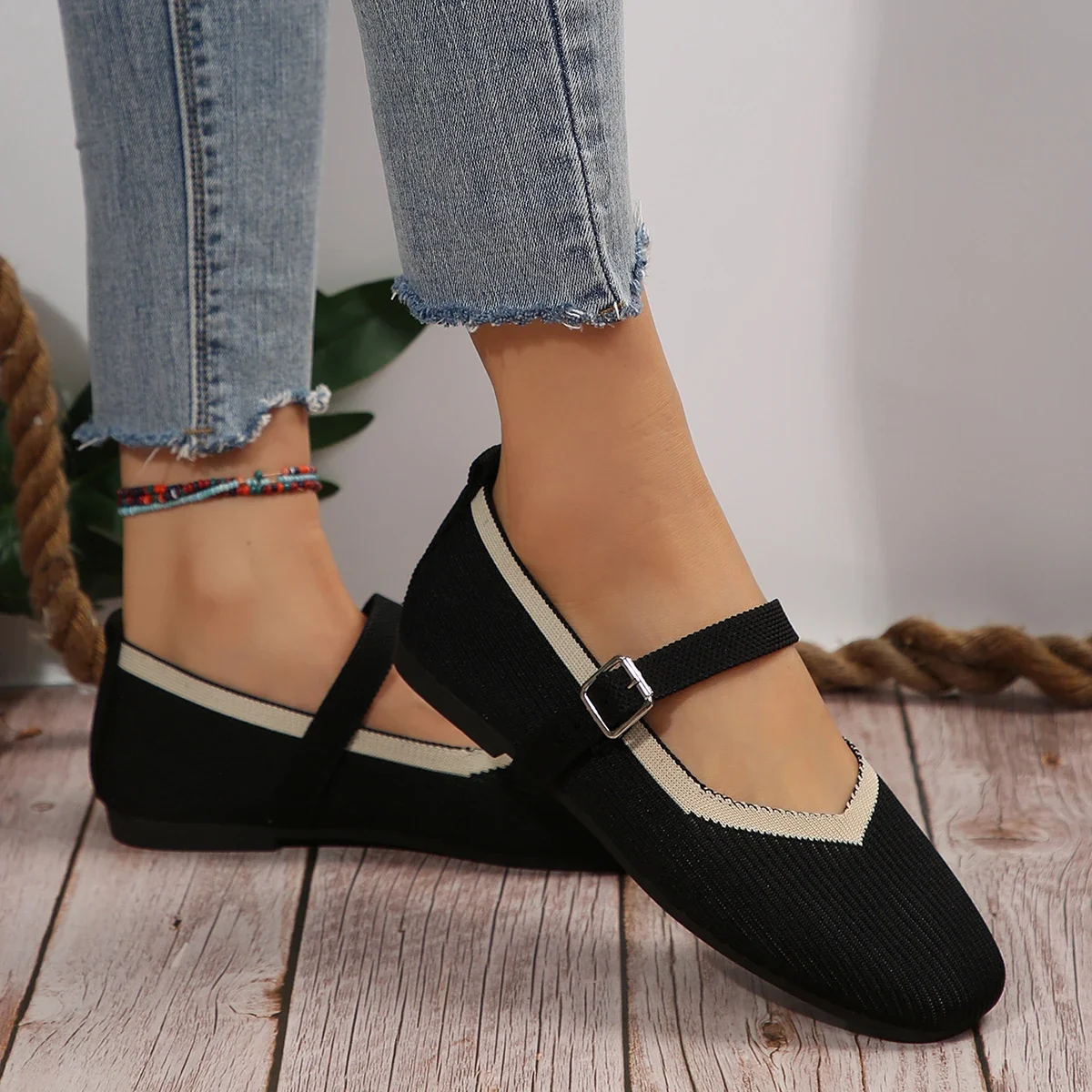 Fashion Women's Flats Ballet Casual Shoes Low Heel Barefoot Elegant Woman Sneakers Socofy Comfortable Pointed Toe on Offer