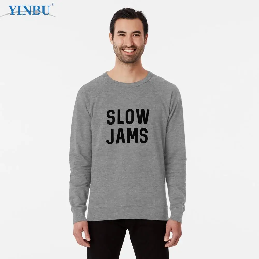 

Легкая Толстовка Slow jams, модная уличная одежда, мужская одежда