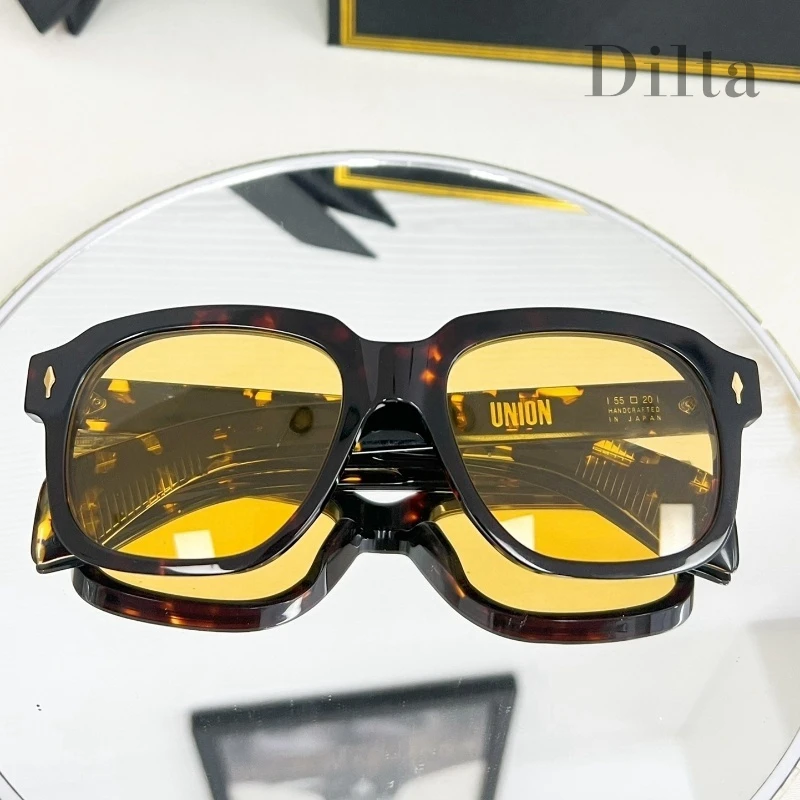 JMM люксовый бренд квадратные UNION тренды мужские женские солнцезащитные очки