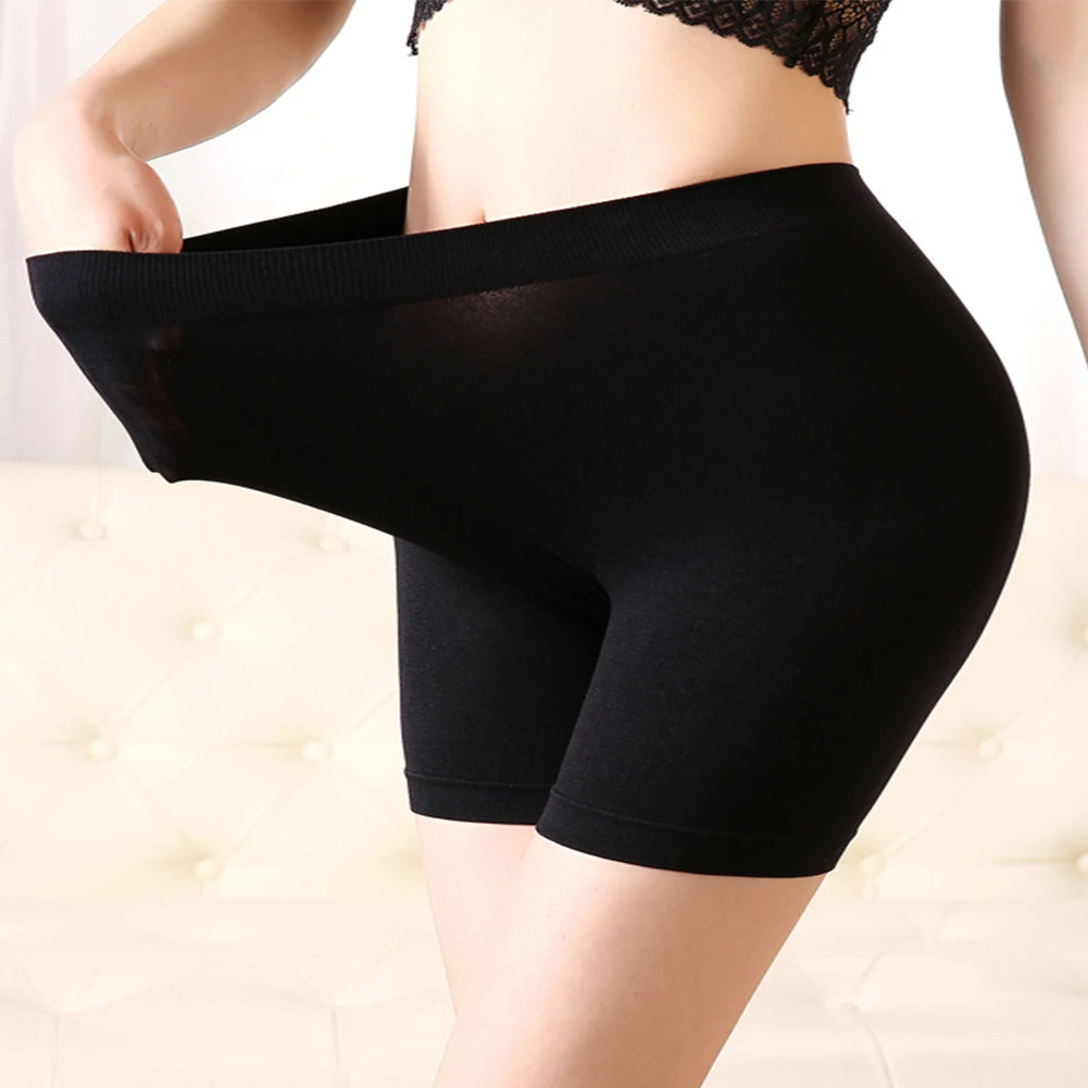 

Plus-Size Long Leg Anti Chafing Thin Sexy Shorts Thigh Rub Large Thigh Underwear Safety Pants (flat Leg Underwear) XL-3XL