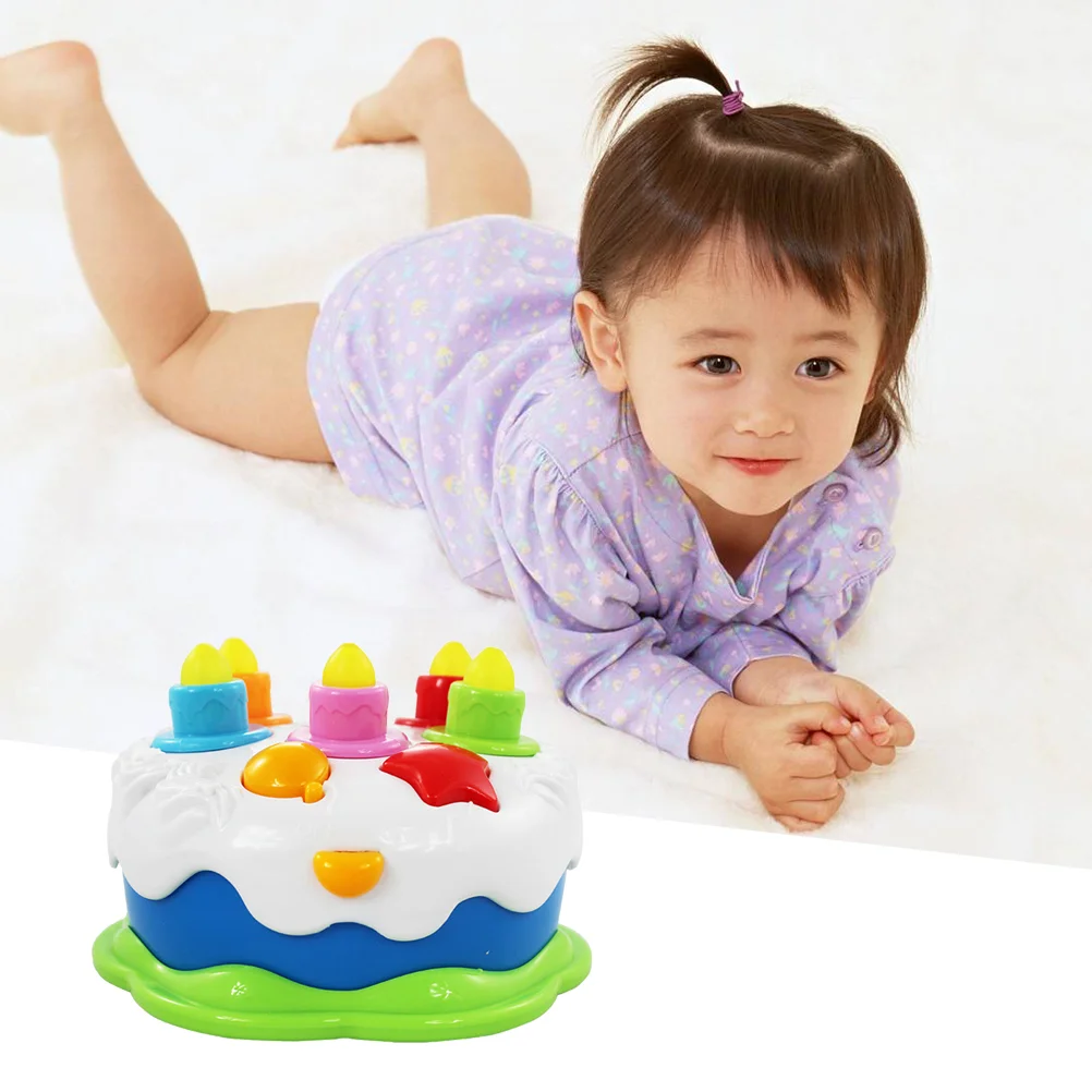 

1pc Birthday Cake Lighting Candles Set Pretend Play Playset for Boys Kids