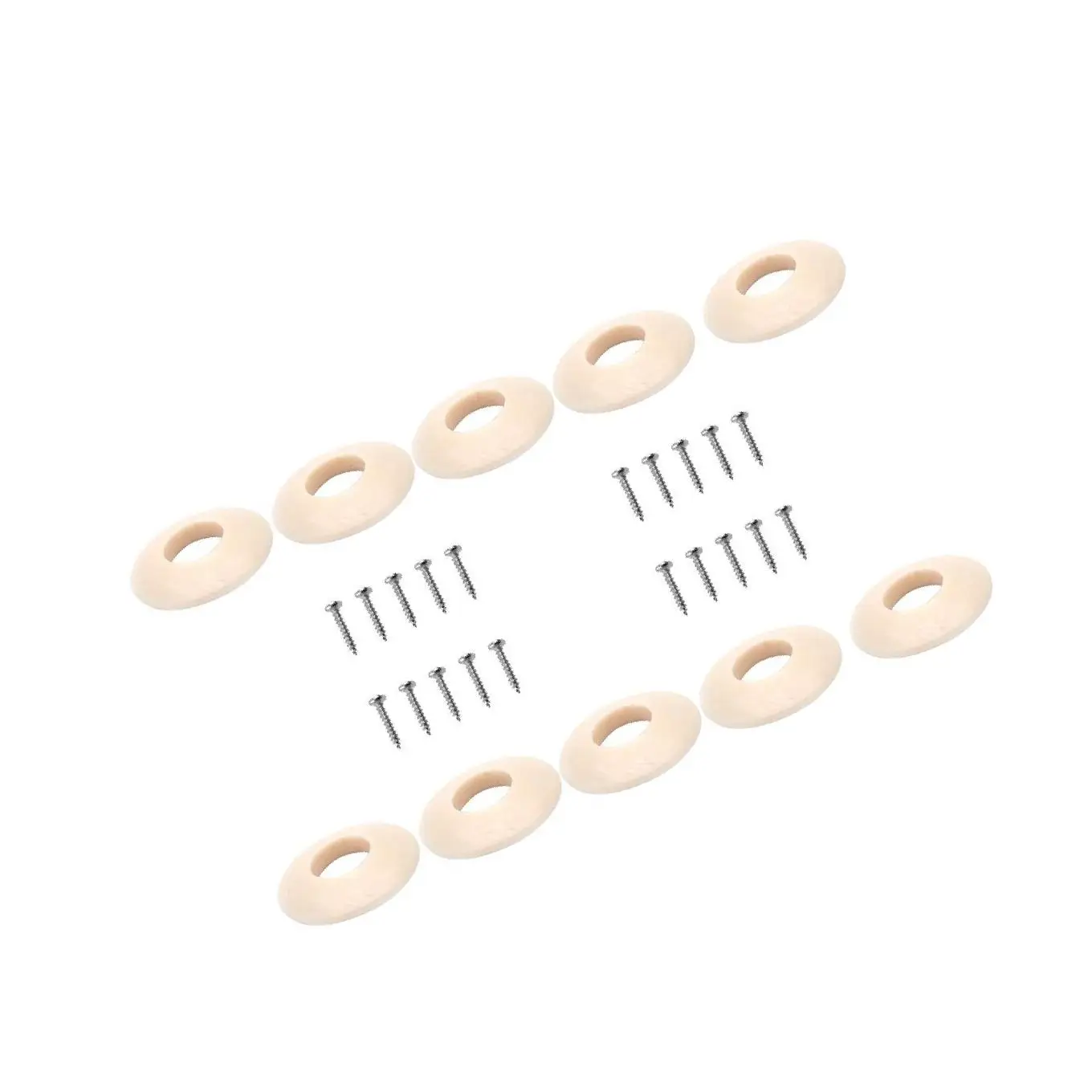 

10 Pieces Plastic Washers for Guitar Tuners Machine Head Buttons Black