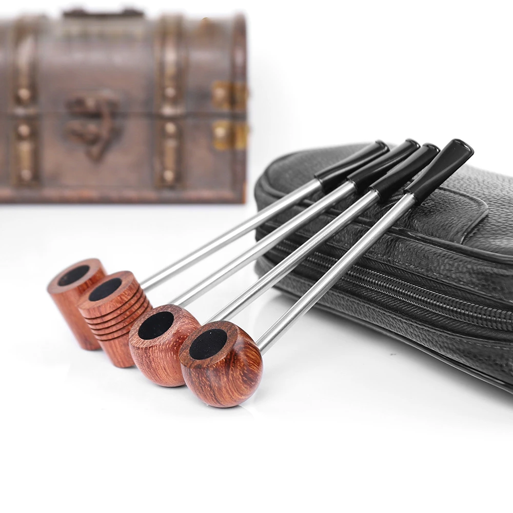 

Rosewood Smoke Metal Smoking Pipes Wood Pipe Portable Smoking Pipes Tobacco Pipes Smoking-pipe Popeye Pipe Sailor Pipes