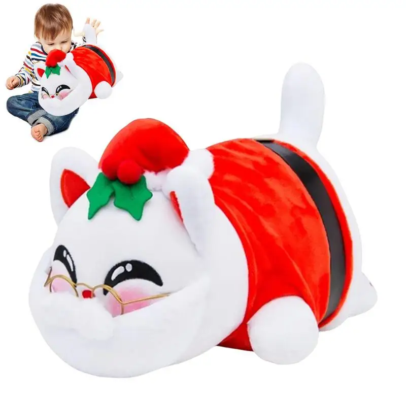 

Милая мягкая плюшевая подушка в виде кошки, диванная подушка, мягкая мультяшная кукла-животное для детей, новогодний подарок для девочек