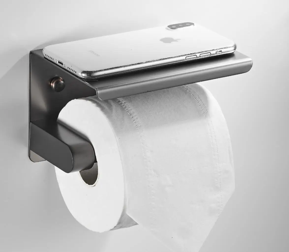 Роскошный серый комплект из 6 предметов аксессуаров для ванной комнаты набор