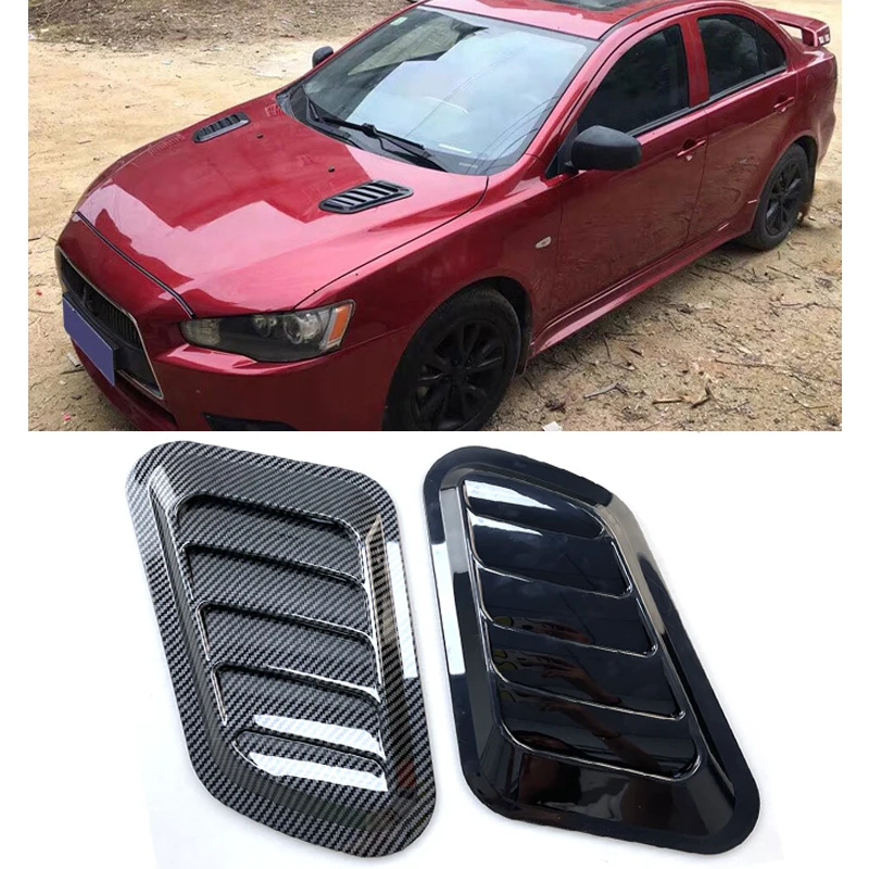 Купи Universal Automobile hood decoration vent Car Decorative Cell Air Flow Intake Hood Scoop Bonnet Vent Cover Stickers Styling за 865 рублей в магазине AliExpress