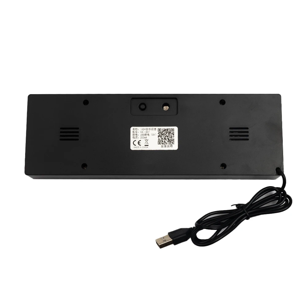 

LED Music Audio Spectrum Indicator VU Meter VFD Audio Atmosphere Display Clock Voice-activated Wire Control Level Indicator