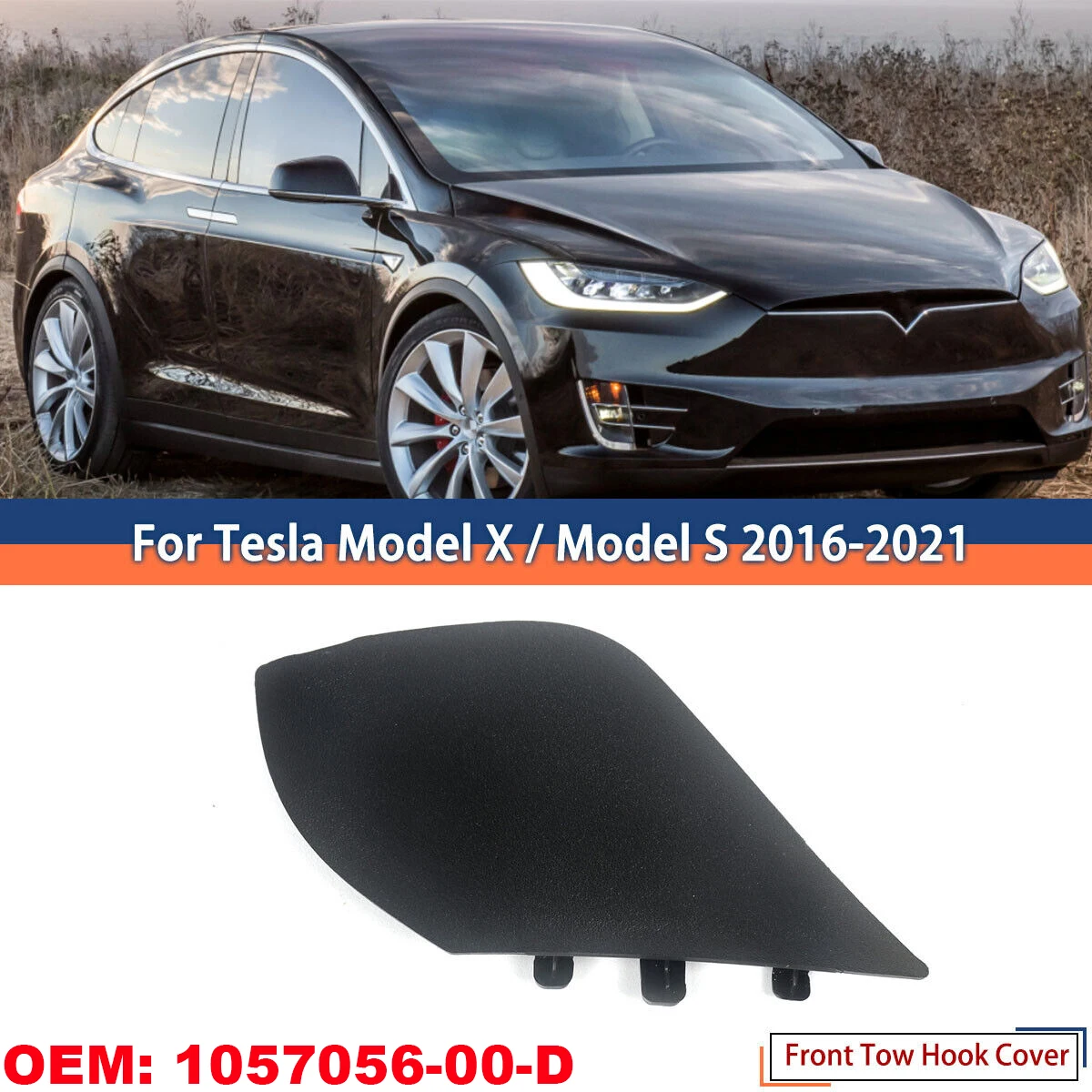 

На 2016–2021 Модель X Модель S 1057056 -00-D передний бампер, фаркоп, крышка, крышка для глаз, автомобильные аксессуары