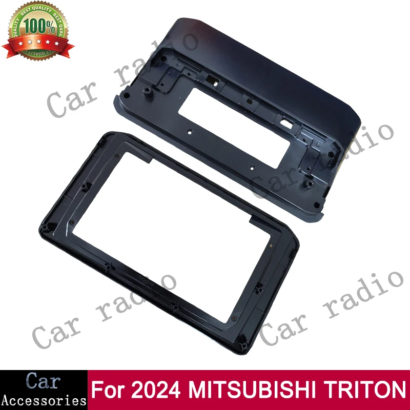 Фото 9-дюймовый для 2024+ MITSUBISHI TRITON, автомобильный Android-радио, стереоплеер, рамка, головное устройство, лицевая панель, крышка приборной панели, корпус №3
