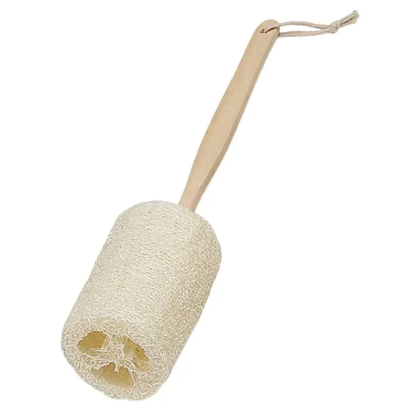 

Loofah Sponge With Handle Natural Exfoliate Luffa Back Sponge Scrubber Brush With Long Wooden Handle Exfoliator Scrubber For Men