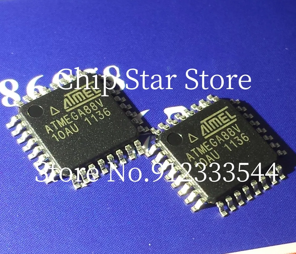 5-50 шт. ATMEGA88V-10AU ATMEGA88V TQFP32 8-битный микроконтроллер MCU низкой мощности высокая