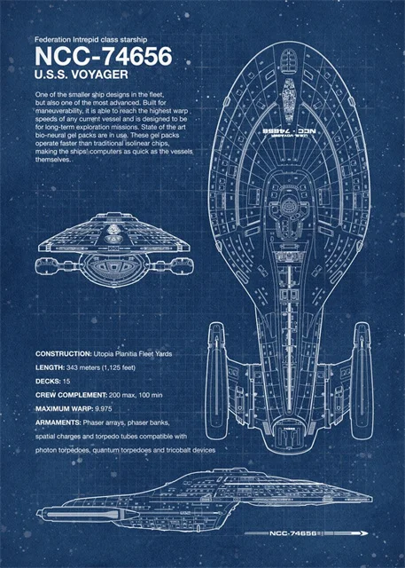 

Star Trek Blueprints Постеры на холсте