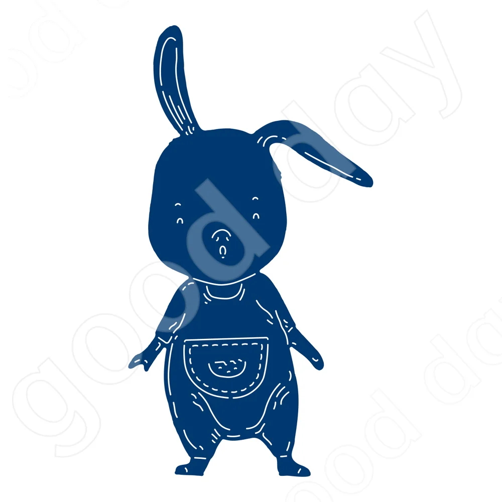 

2022 New Arrival Suprise Rabbit Metal Cutting Dies Scrapbook Diary Decoration Embossing Template Diy Greeting Card Handmade