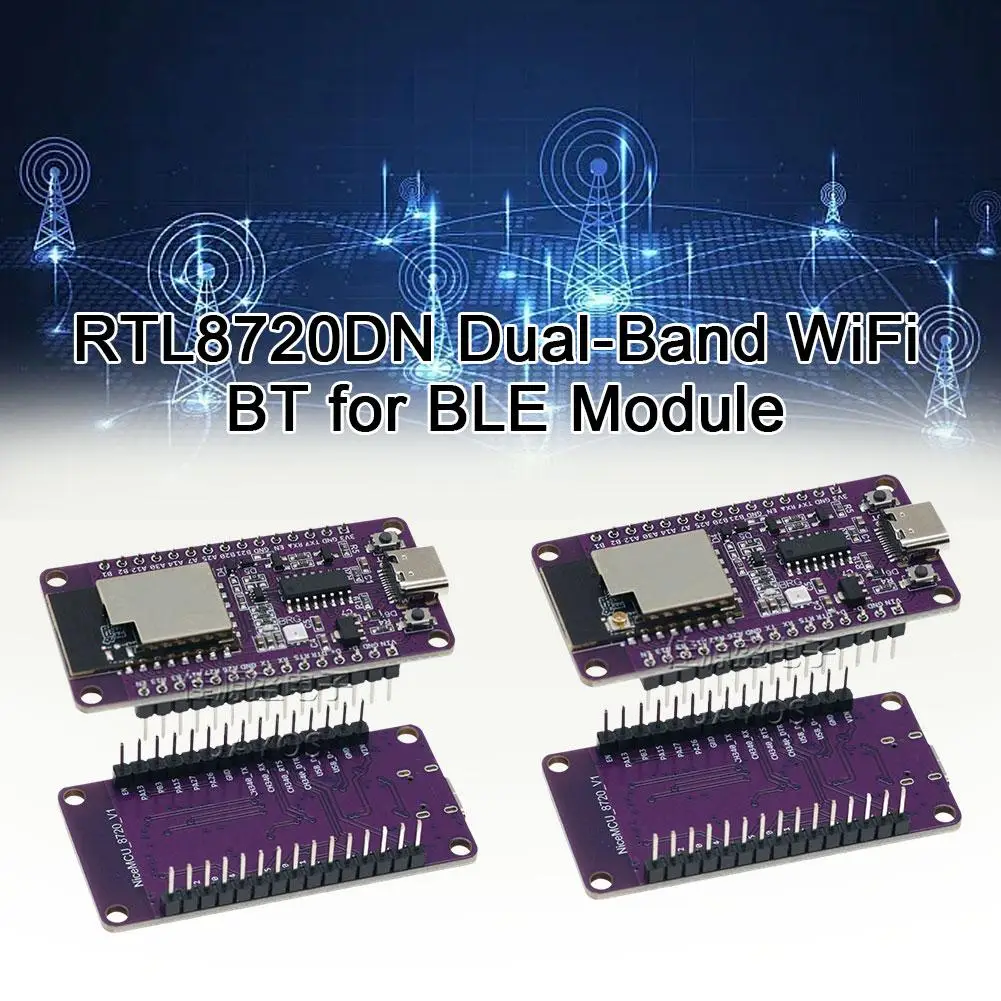 Фото RTL8720DN Двухдиапазонный модуль Wi-Fi Bluetooth BLE Разработка NICEMCU поддерживает аксессуары BW16 Плата модуля BLE S8E2 №2