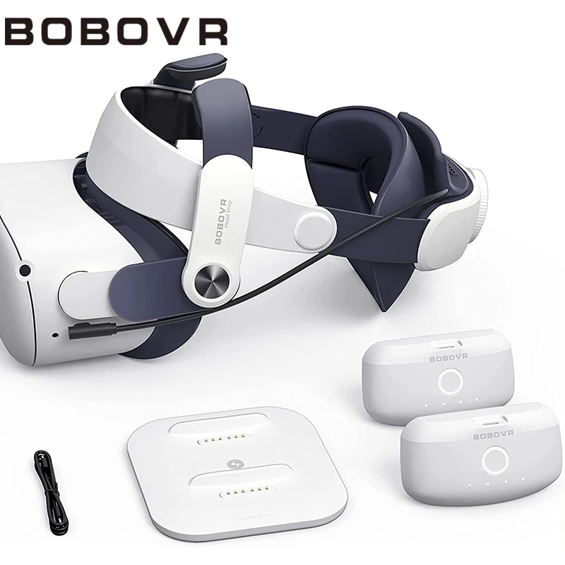 Ceny BOBOVR M2 Plus Pasek BOBOVR M2 Plus Opaska Na Głowę Podwójna Bateria Combo Kompatybilna Z Meta Oculus Quest 2 Cena BOBOVR M2 Plus Pasek BOBOVR M2 Plus Opaska Na Głowę Podwójna Bateria Combo Kompatybilna Z Meta Oculus Quest 2