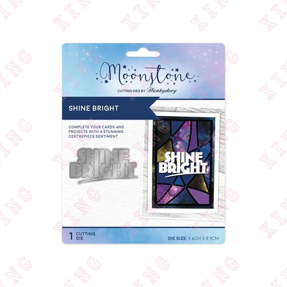 

2022 New Shine Bright Metal Cutting Dies Scrapbook Decoration Embossing Template Diy Greeting Card Handmade Craft Reusable Molds