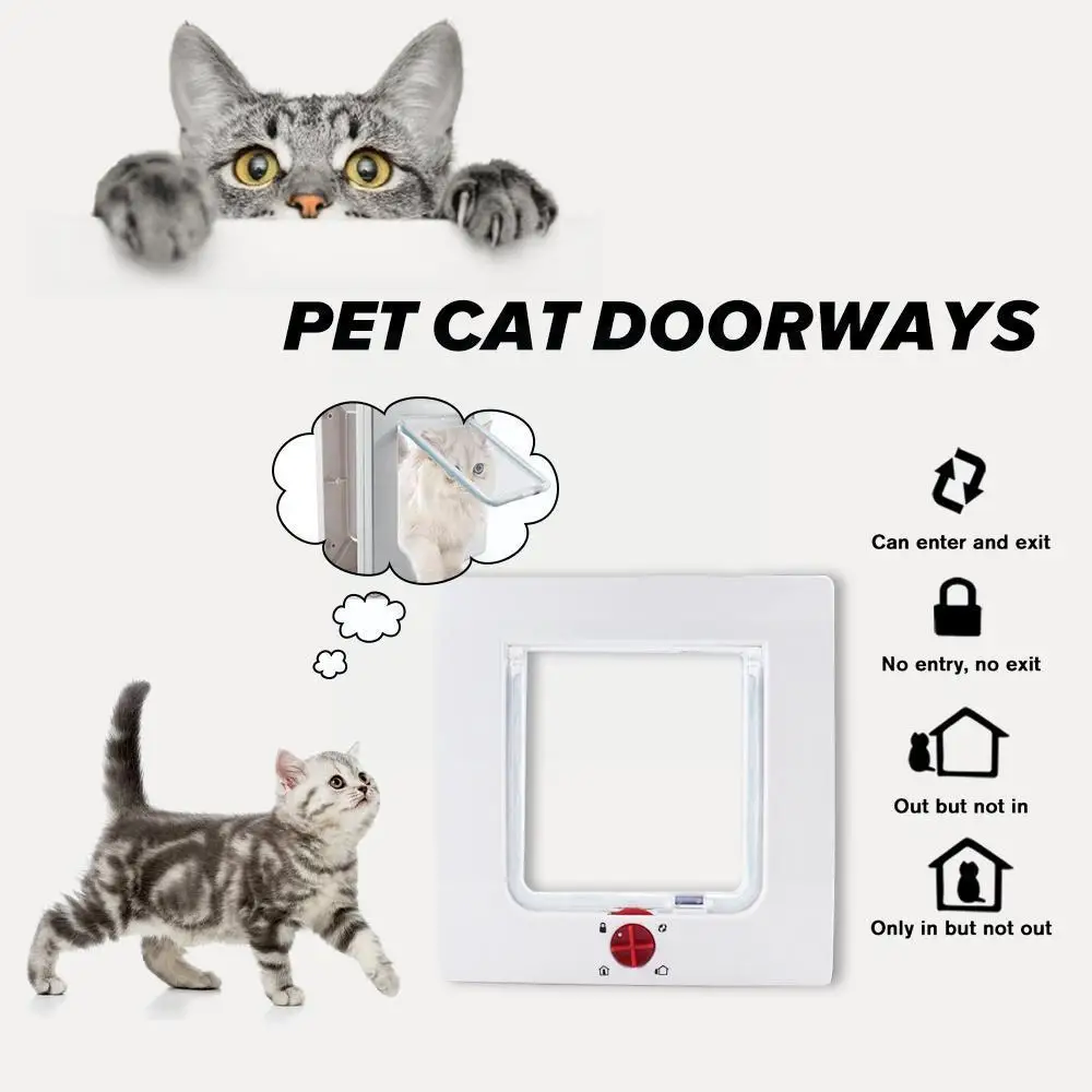 

White Uniform Size Pet Doorways Thickened Doorways To The Access Wholesale Frame Dog Supplies Indoor Door Pet Free V9m6