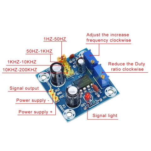 TZT Генератор сигналов NE555