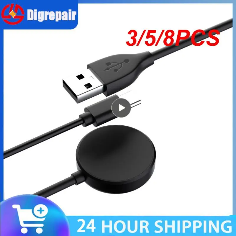 

3/5/8PCS Durable Magnetic Wireless Charger Abs Wireless Charge Smooth Charging Cable Compac