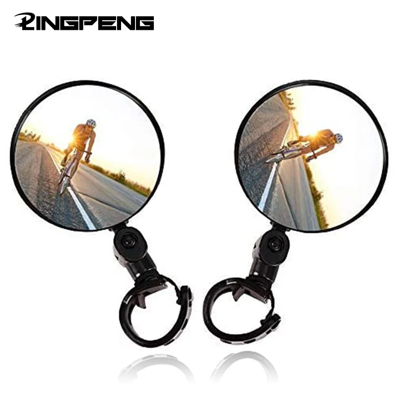 

Bike Mirrors Bicycle Handlebar Rear View Mirrors Rotable and Adjustable Wide Angle Cycling Bicycle Handle Rear View Mirror