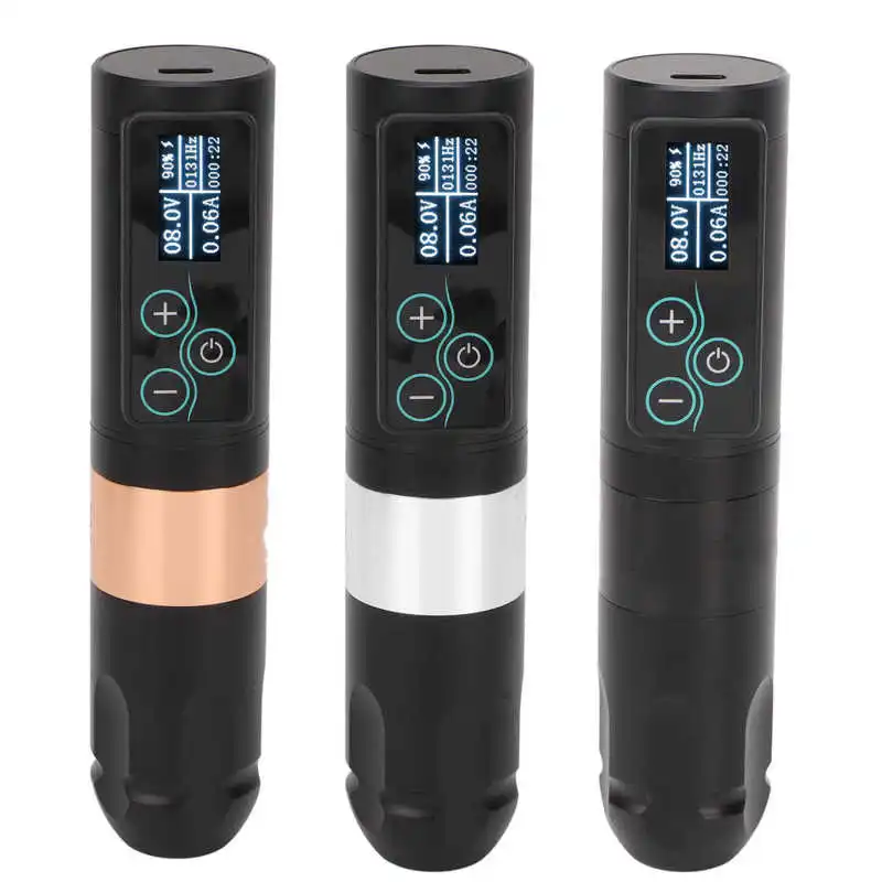 Wireless Tattoo Machine Pen Converter Shader Liner Touching Screen Tattoo Pen with 2400mAh Battery