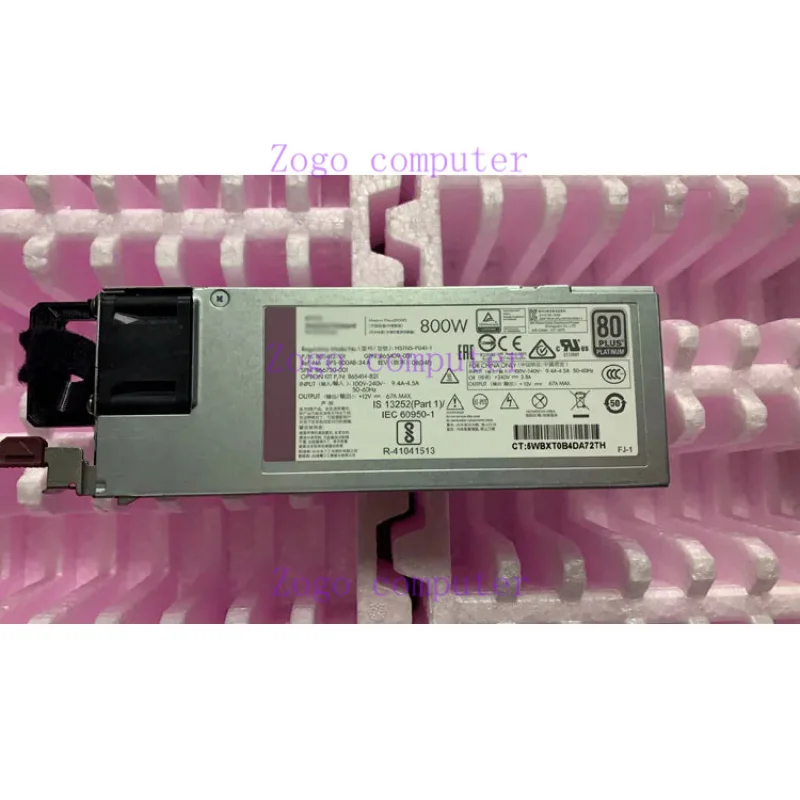 Блок питания для серверов ProLiant G10 Gen10 800 Вт Платиновый блок с гибким слотом 865414-B21