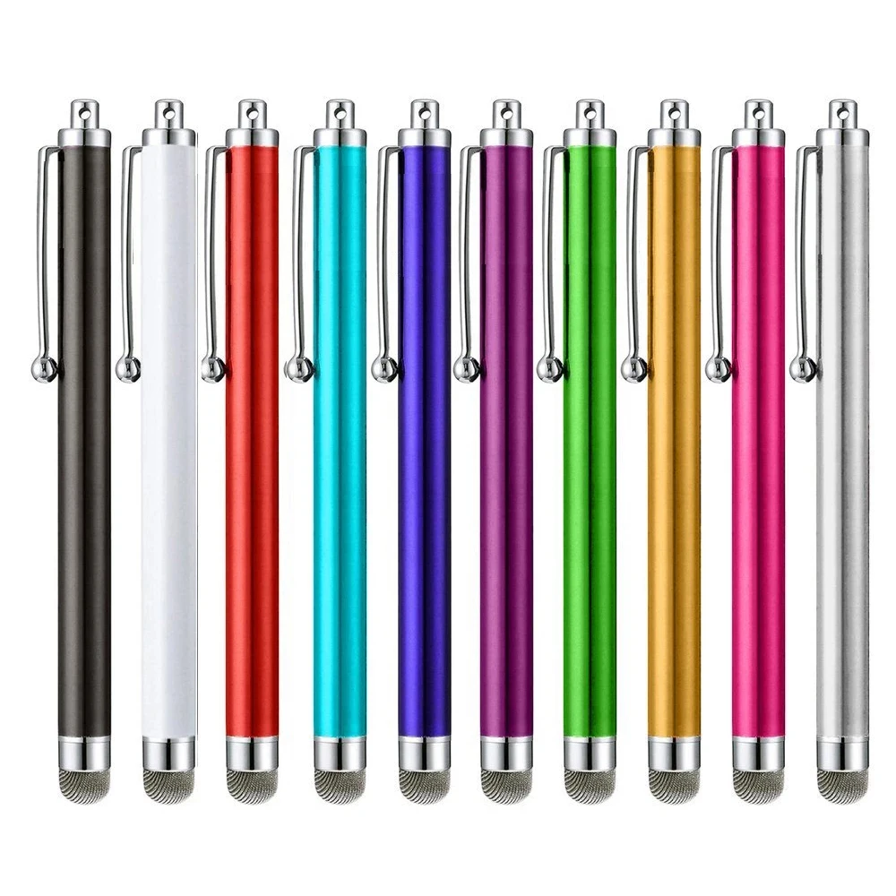 1 шт. металлический стилус, сетчатые волоконные емкостные Ручки, стилус для сенсорного экрана для iPhone13, Samsung, смартфона, планшета, ПК, смартфона