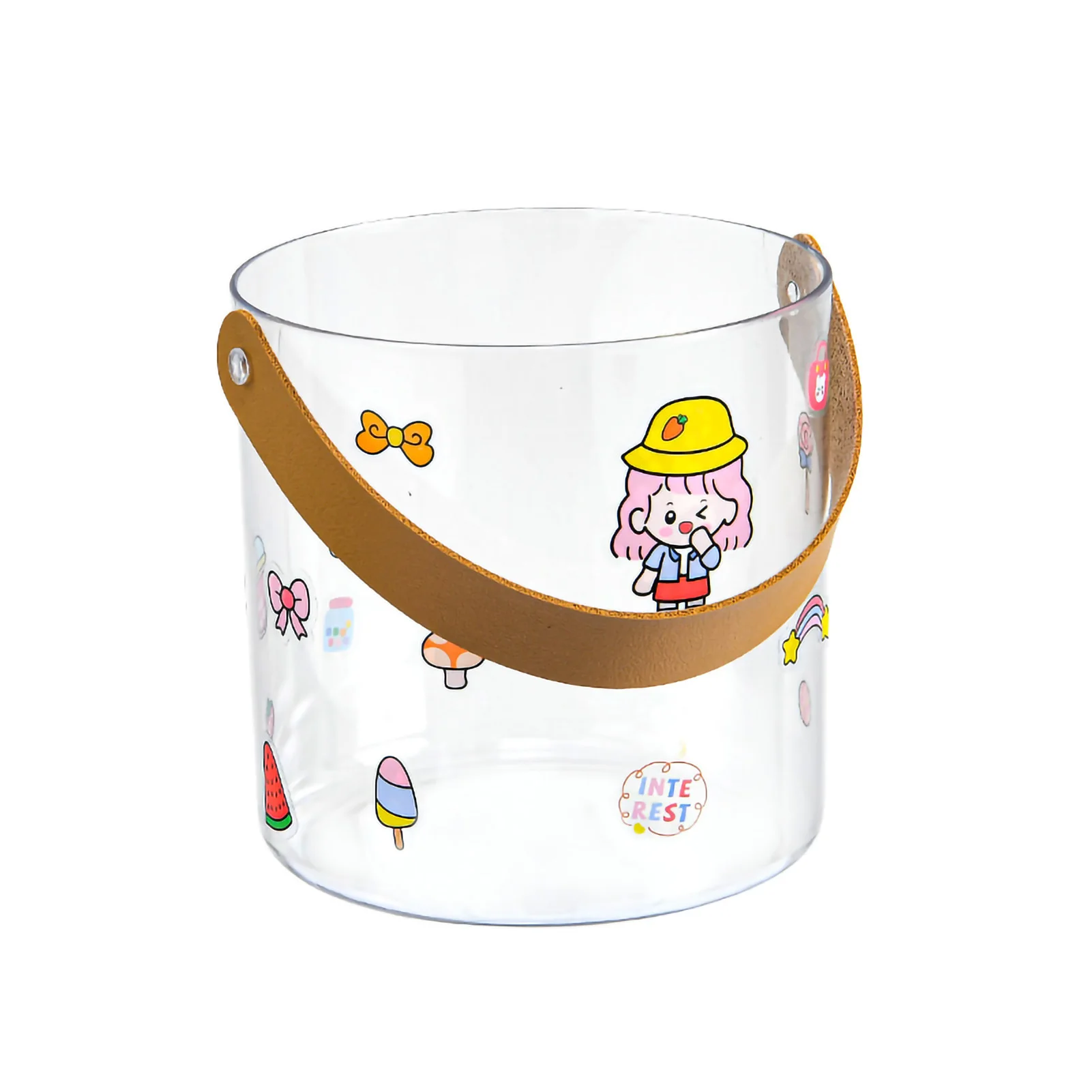 ZK20 маленькое ведро для льда домашнее прозрачное вина пикника пива напитков S 13x1 3