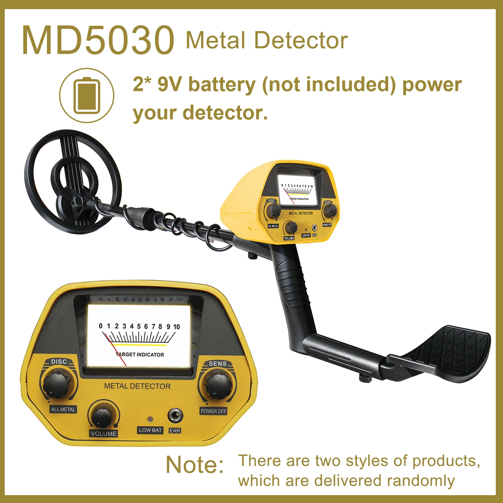 

Professional Metal Detector MD4030 GTX5030 Pinpointer Gold Finder Machine Portable Treasure Hunter Gold Depth Metal Detector