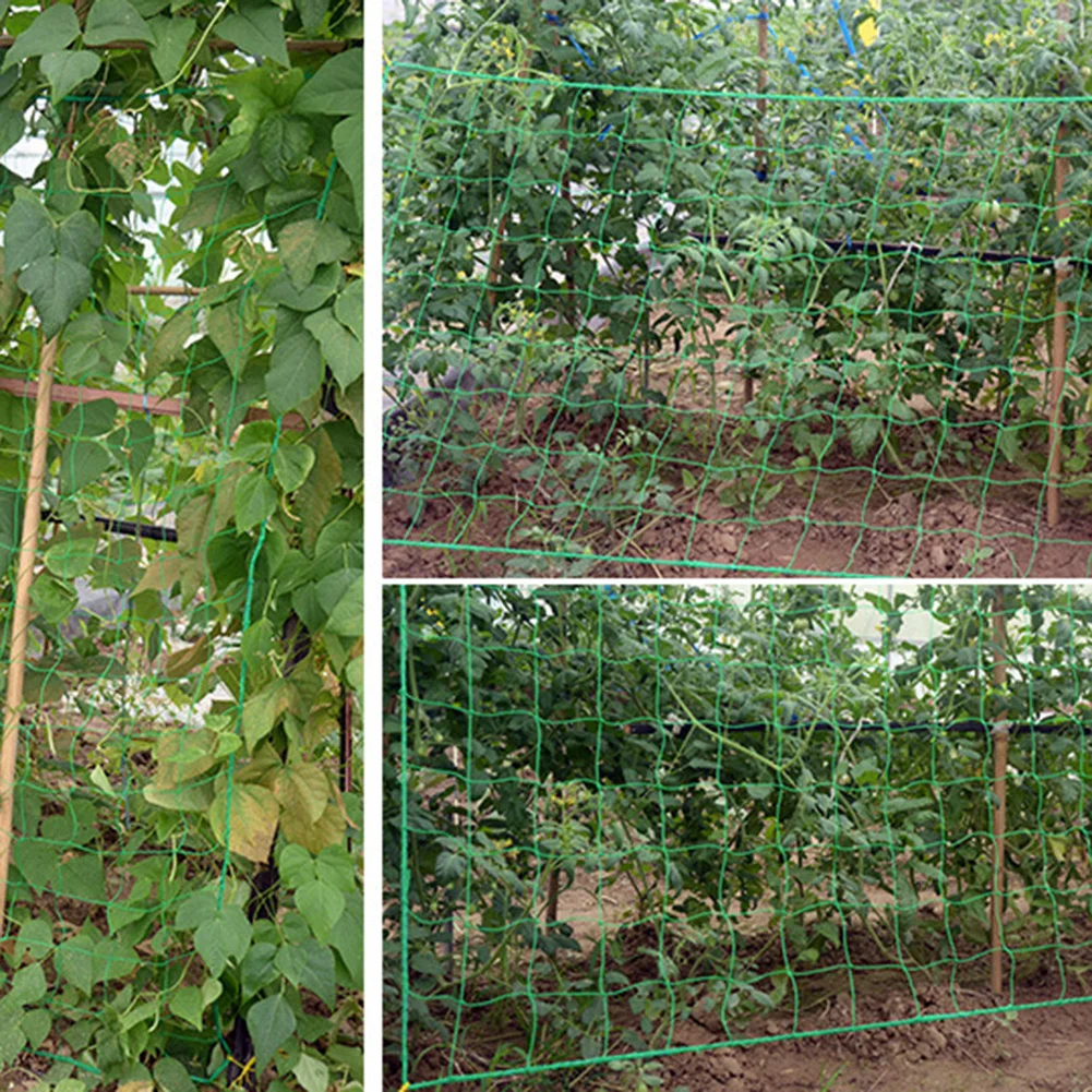 Garden Nylon Trellis Netting Support Climbing Bean Plant Net Grow Fence Decor Net Holder Gardening Grow Fence Decor