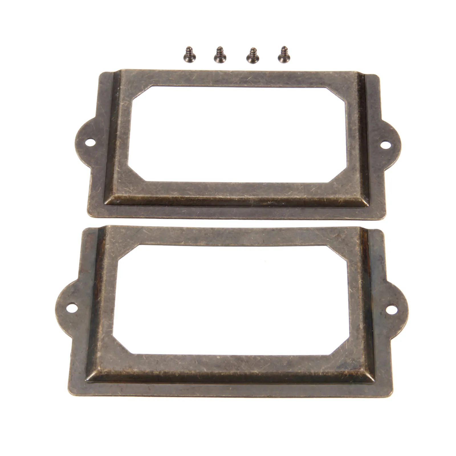 

2pcs 125*69mm Pull Handle for Furniture Cabinet Label Tag File Name Card Holder Cabinet Drawer Hardware