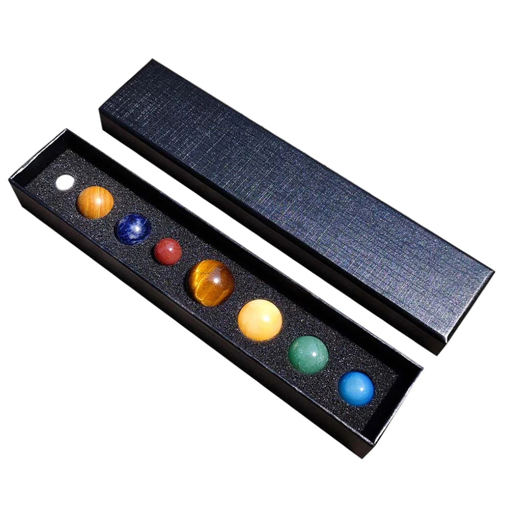 

Planets Model Stones Setgemstone Solar System Science Eight Planet Decorations 8 Sphere Sample Gemstones Crystal Teaching
