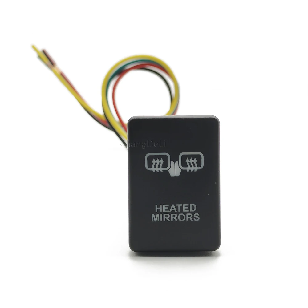 

Автомобильный модифицированный ключ, светодиодный светильник, кнопка переключения зеркал с подогревом для Toyota Hilux 2016-2019 для Prius Plus Alphard, аксессуары