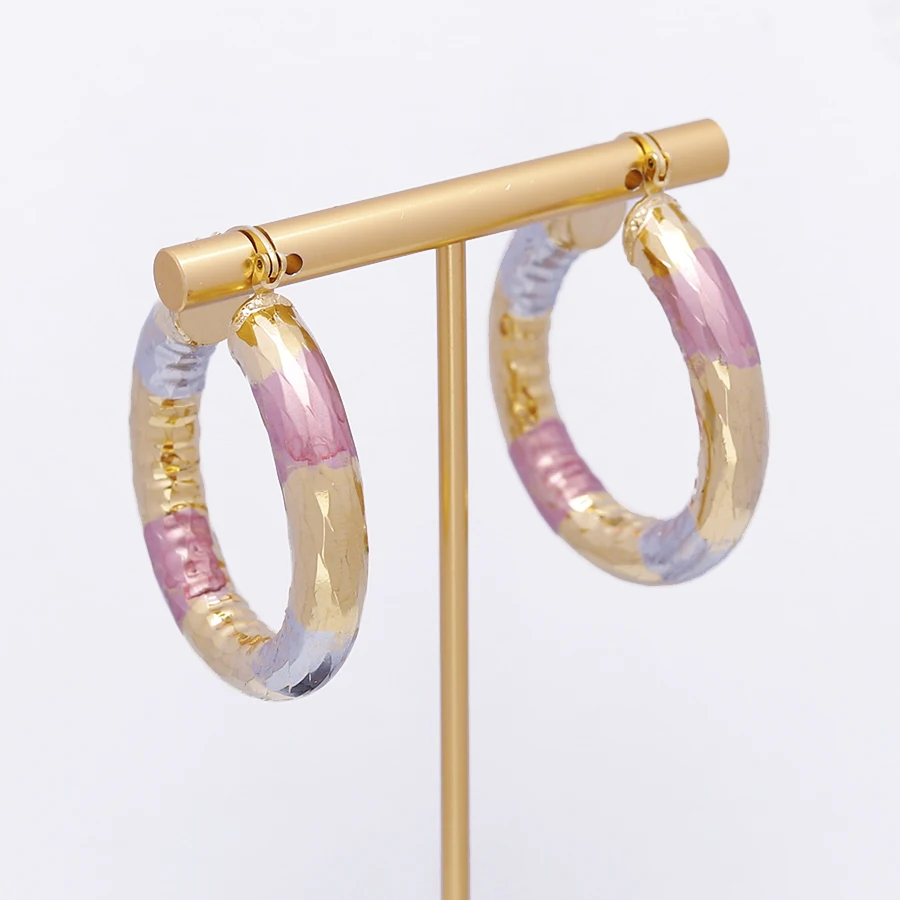 2 шт./Ближний Восток Эфиопия модные красочные серьги Дубай женская бижутерия