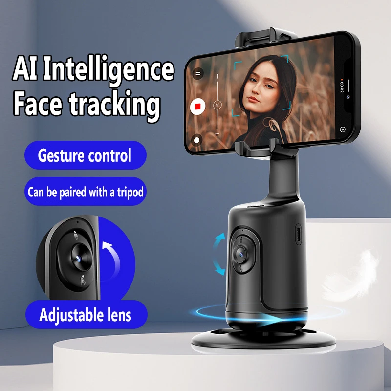 

Auto 360 Stabilizer Selfie Stick Tripod for Phone Video Vlog Live Mobile Phone Pan Tilt Selfie Panoramic Follow Up Anti Shake
