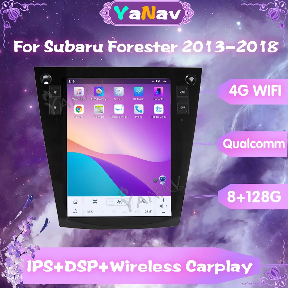 

Автомобильный радиоприемник Qualcomm Android для Subaru Forester 2013-2018 GPS-навигация автомобильный стерео Мультимедийный видеоплеер 4G WIFI Carplay Unit