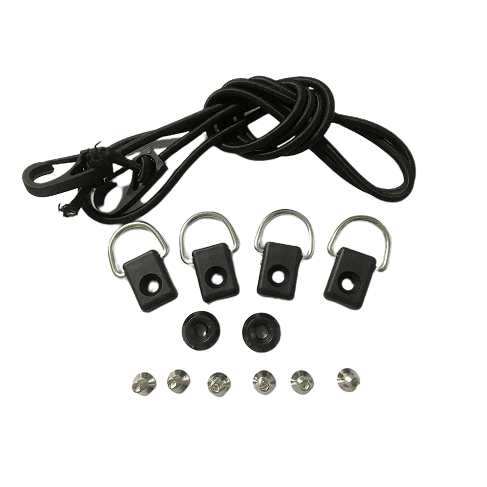 

Water Sports Lightweight Hand Tool DIY Portable Universal D Ring Fishing Rigging Elastic String Kayak Mooring Deck Fitting Kit