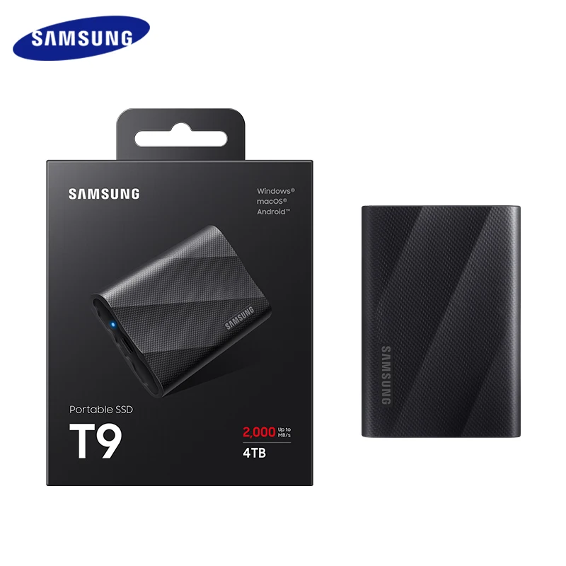 Оригинальный твердотельный накопитель SAMSUNG PSSD T9 USB 3.2 Type-C 1 ТБ 2 4 - Цена: 38796