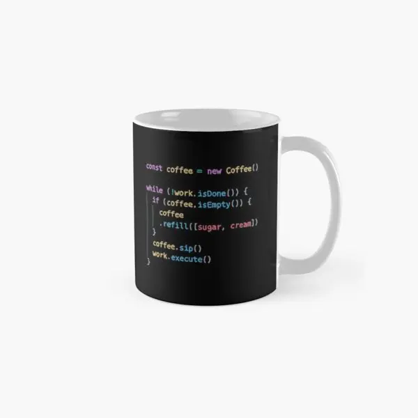 

Developer Handwritten Code Black Bg Sh Mug Simple Coffee Design Printed Photo Drinkware Gifts Tea Cup Picture Image
