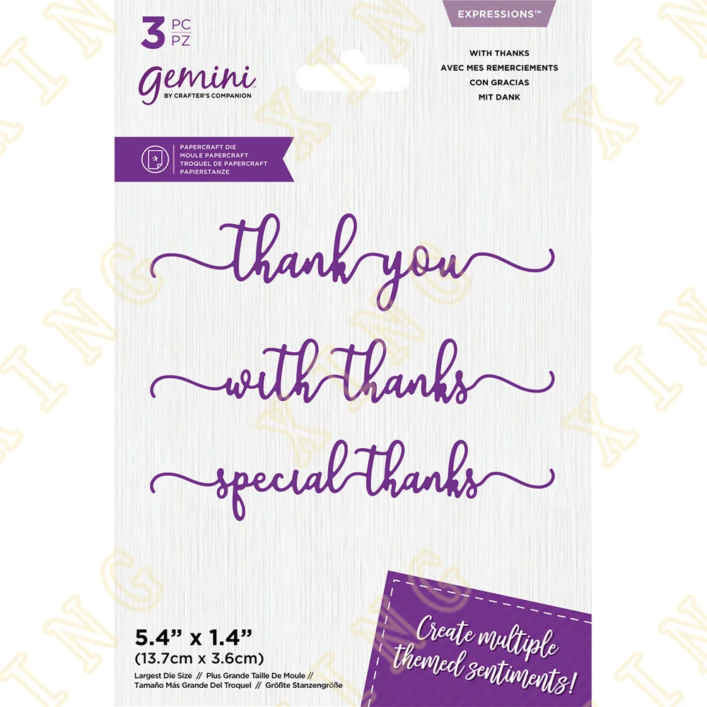 

New With Thanks Metal Cutting Dies for Diy Scrapbooking Crafts Dies Cut Stencils Maker Photo Album Template Handmade Decoration