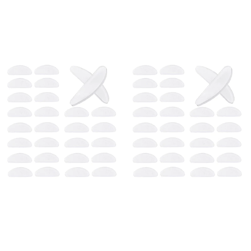 

36 Pairs Eyeglasses Nose Pads Glasses Adhesive Silicone Anti-Slip Nosepads For Eyeglass Glasses (Transparent, 1.5Mm)