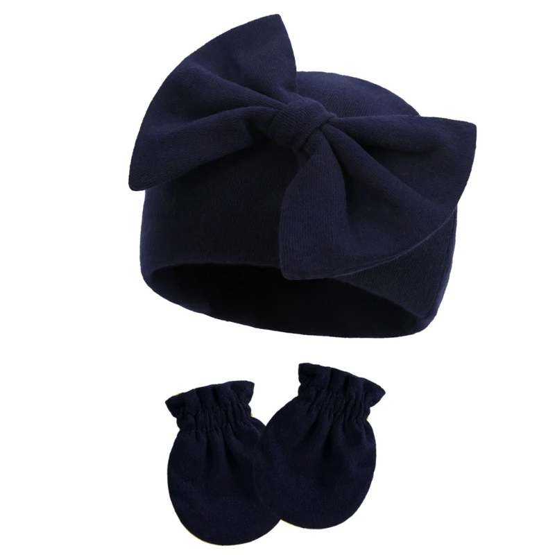 

N80C Baby Hat Anti-Scratch Gloves Face Protective Mittens Non-fluorescent Infant Hat