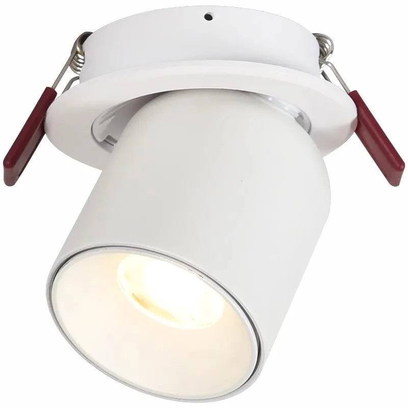 Светодиодный прожектор встраиваемый круглый точечный светильник открытие 75 мм