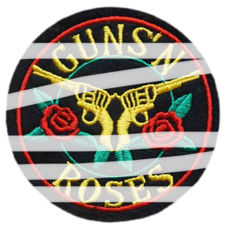 Наклейка с логотипом вышитая музыкальная группа наклейка Emo гот панк рокабилли