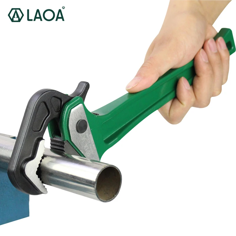 

LAOA Pipe Pliers Multifunction Aluminum Rapid Ratchet Water Pump Tube Wrench Forceps CR-V Tongs Head Joint Plier Set Hand Tool