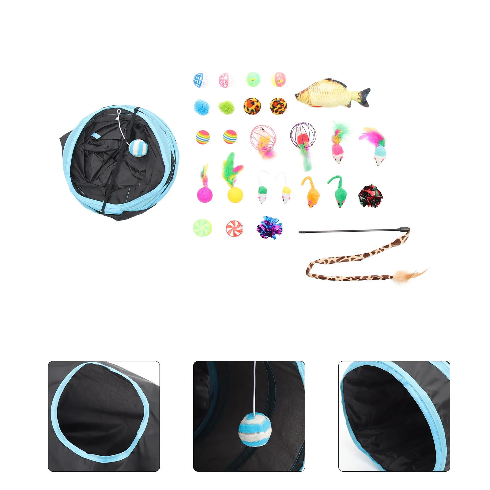 

1 Set of Cat Chewing Cat Interactive Breathable Cat Tunnel Home Outdoor Cat