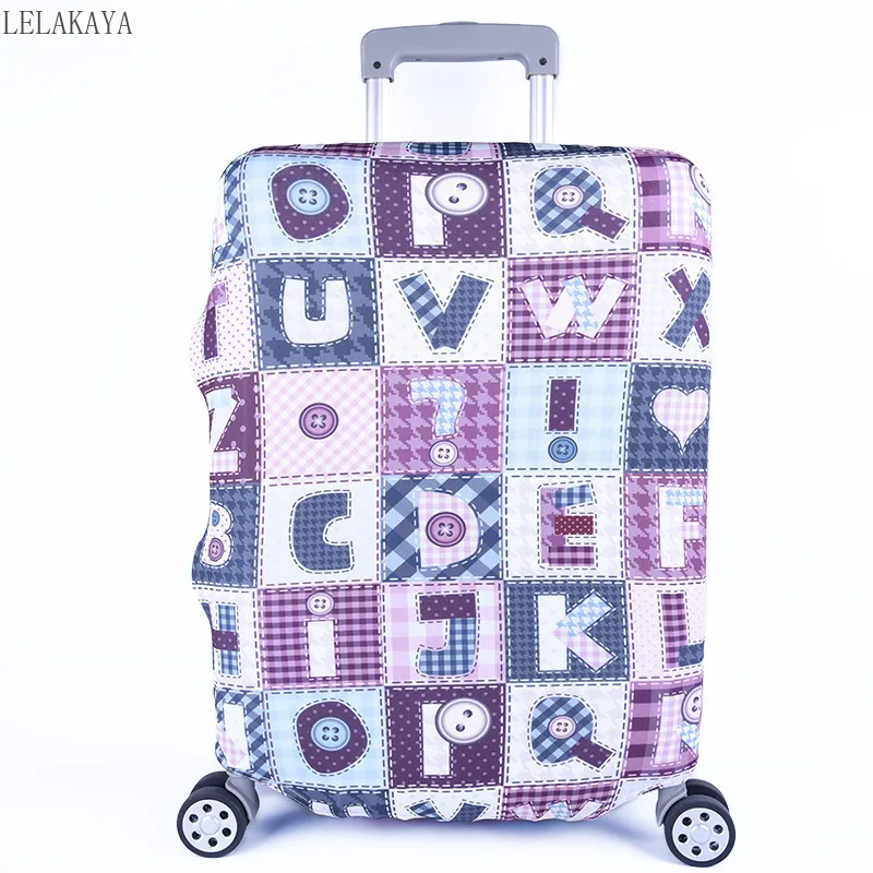 Фото Модный чехол для чемодана с надписью утолщенный эластичный пылезащитный