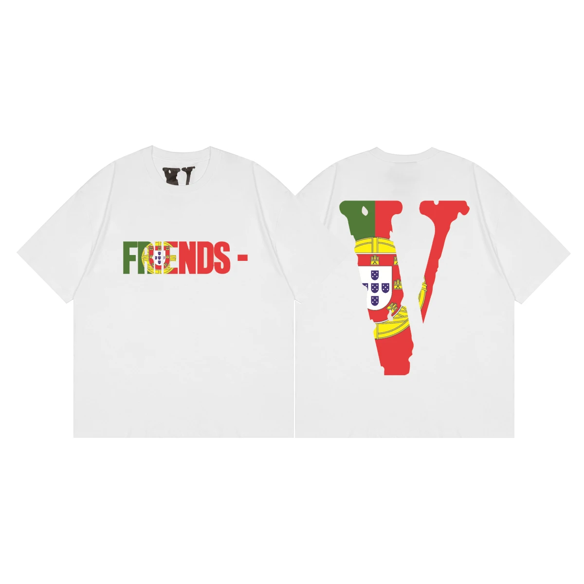 

Мужская/Женская Повседневная модная свободная футболка VLONE с принтом в виде флага и круглым вырезом, модель 057