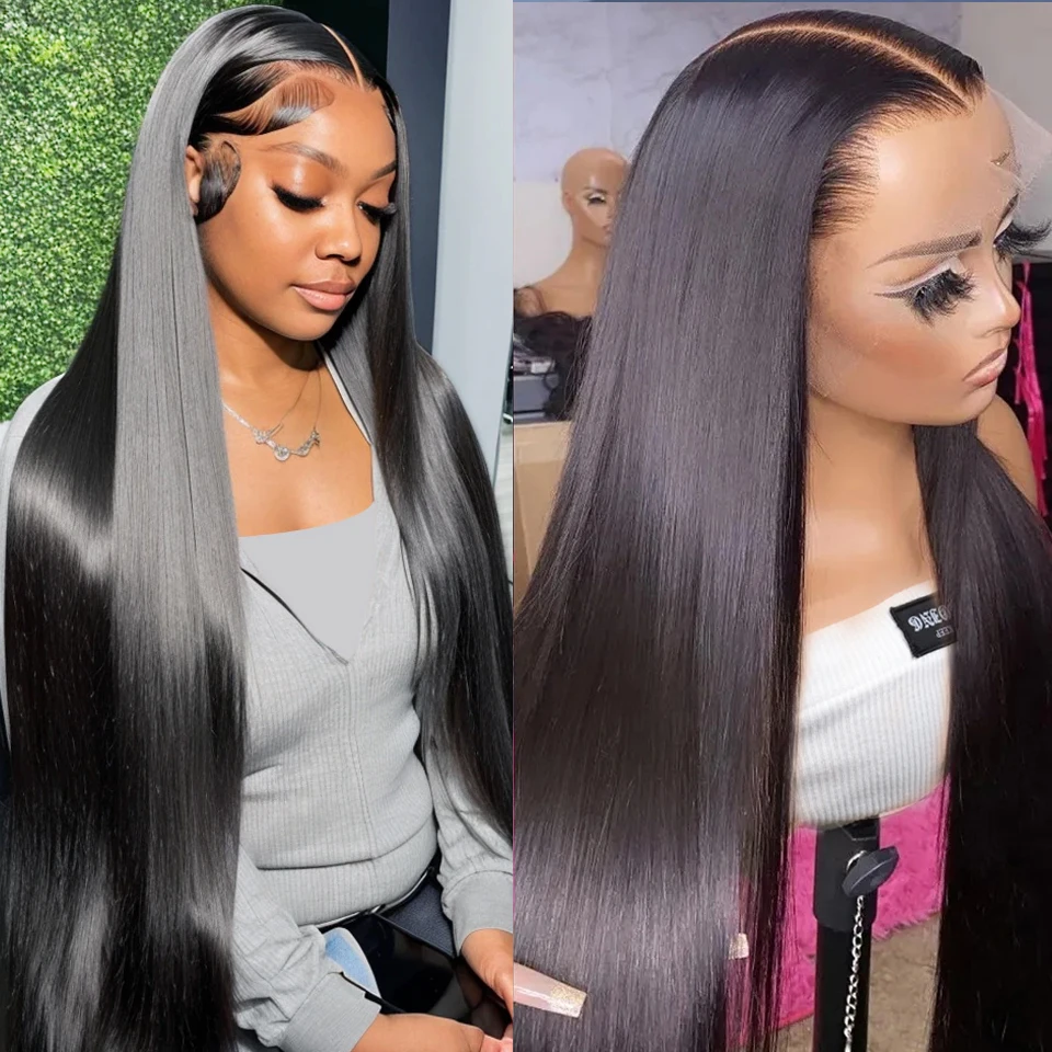 Brazilian Straight Transparent Lace Front Human Hair Wig Pre Plucked Cut Human Hair Wigs Glueless Wig Human Hair Ready To Wear