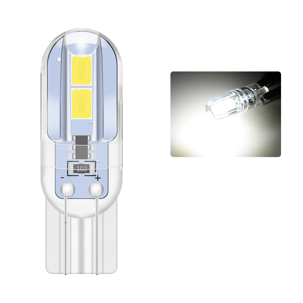 

Набор Из 10 Светодиодных Ламп T10 W5W 5W5 194 168 Для Автомобиля: Сигнальные, Стоп-сигналы, Габаритные Огни, Лампы Для Чтения